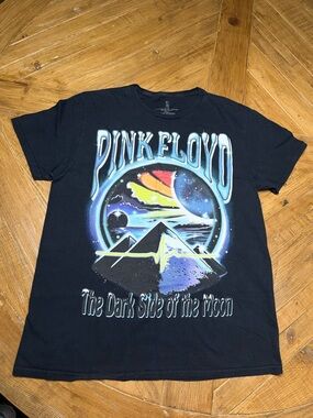Lucky Brand Pink Floyd Dark Side of the Moon Tee - Black - Size Large